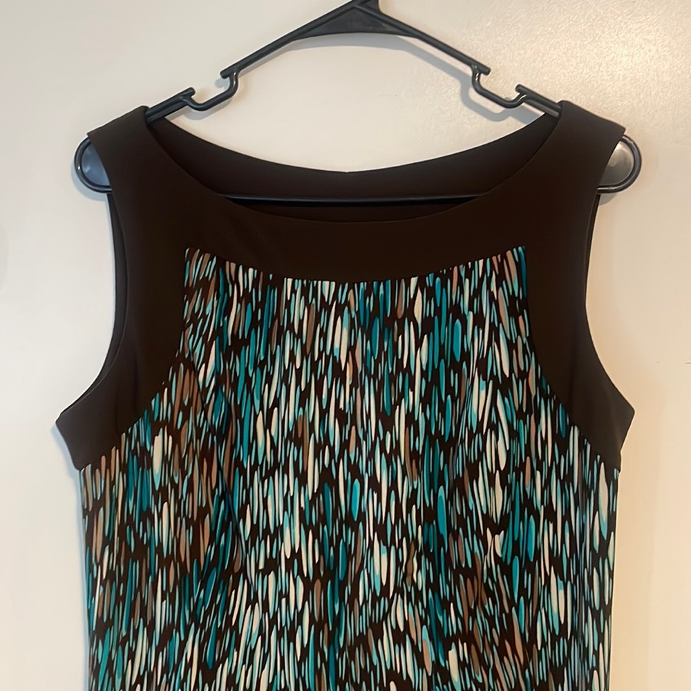 Perceptions brand, brown/pattern, size 14